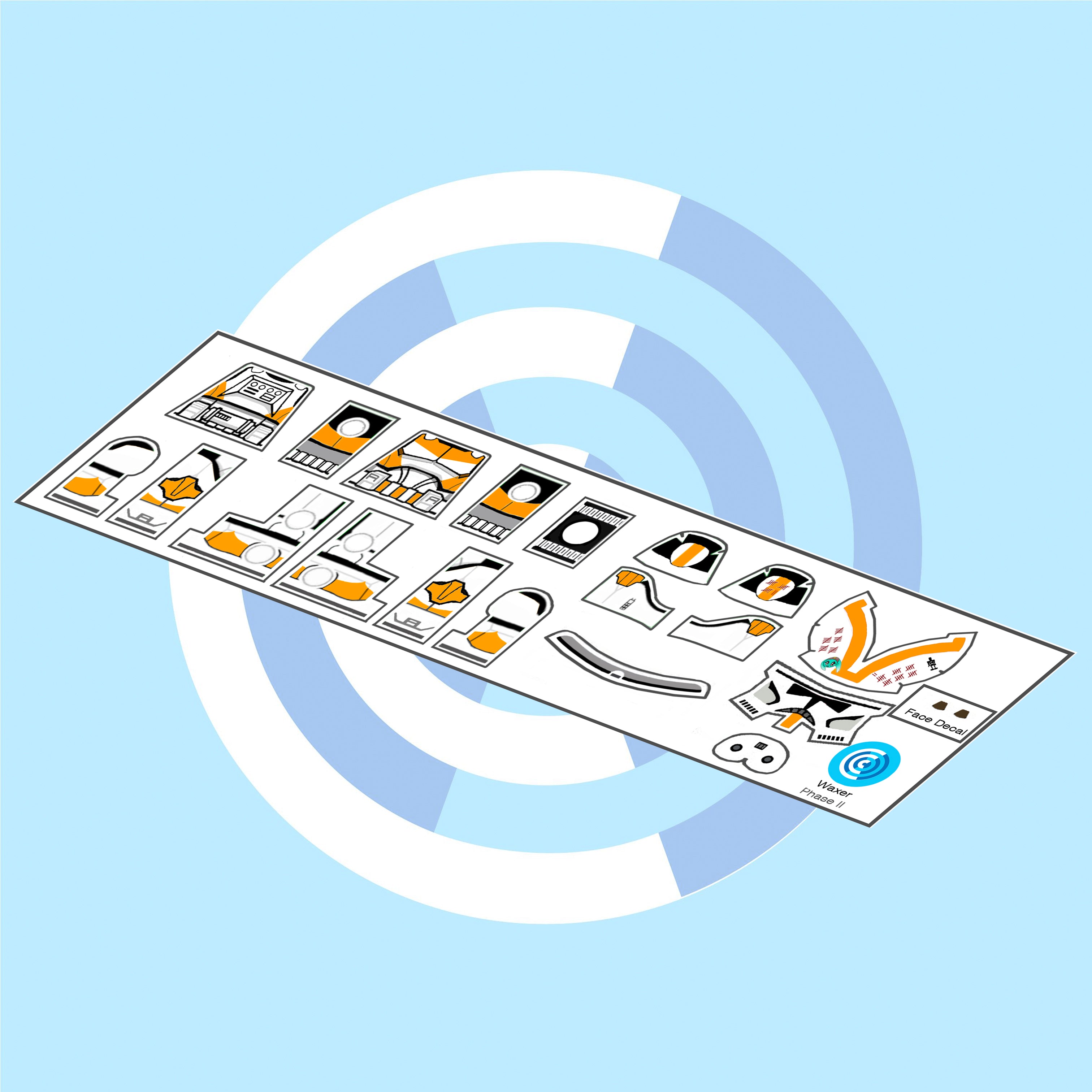 Clone Trooper Waxer Decal Sheet